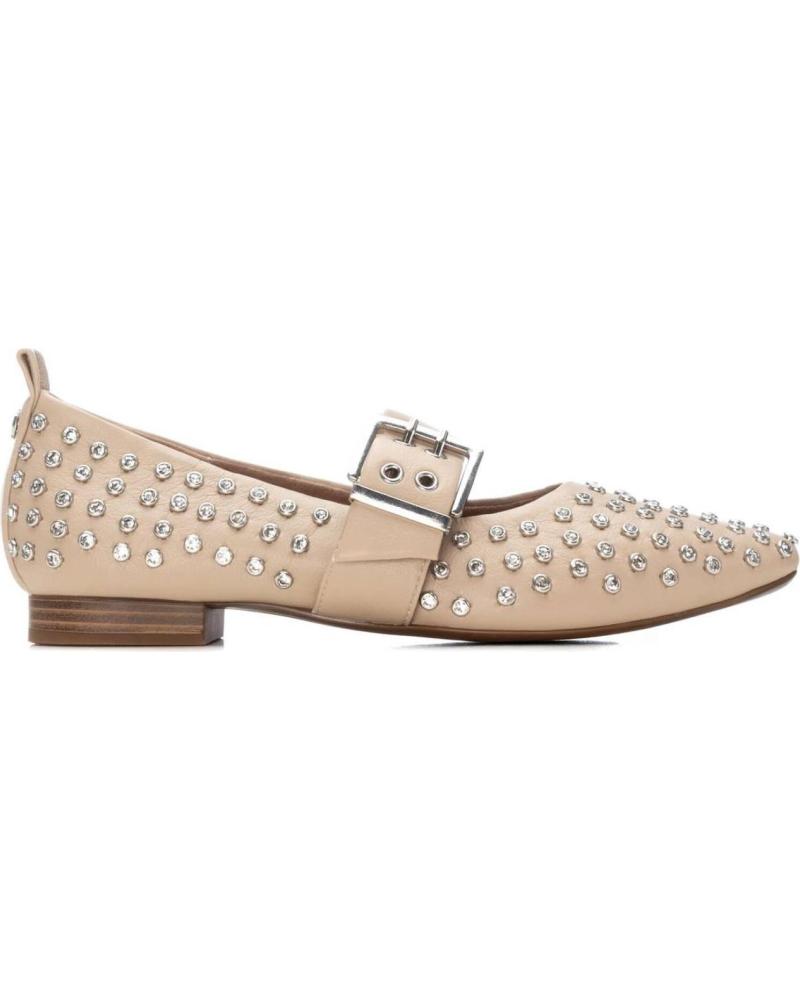 MOCASSIM PLANO XTI 144264 BEGE COM FIVELA BEIGE