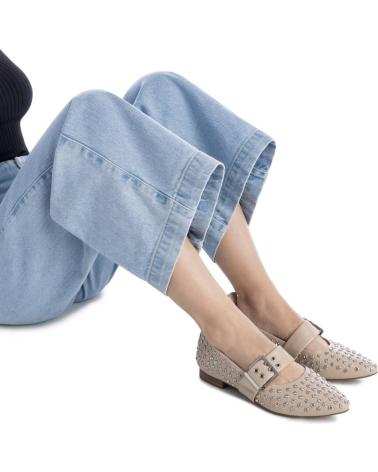 MOCASSIM PLANO XTI 144264 BEGE COM FIVELA BEIGE
