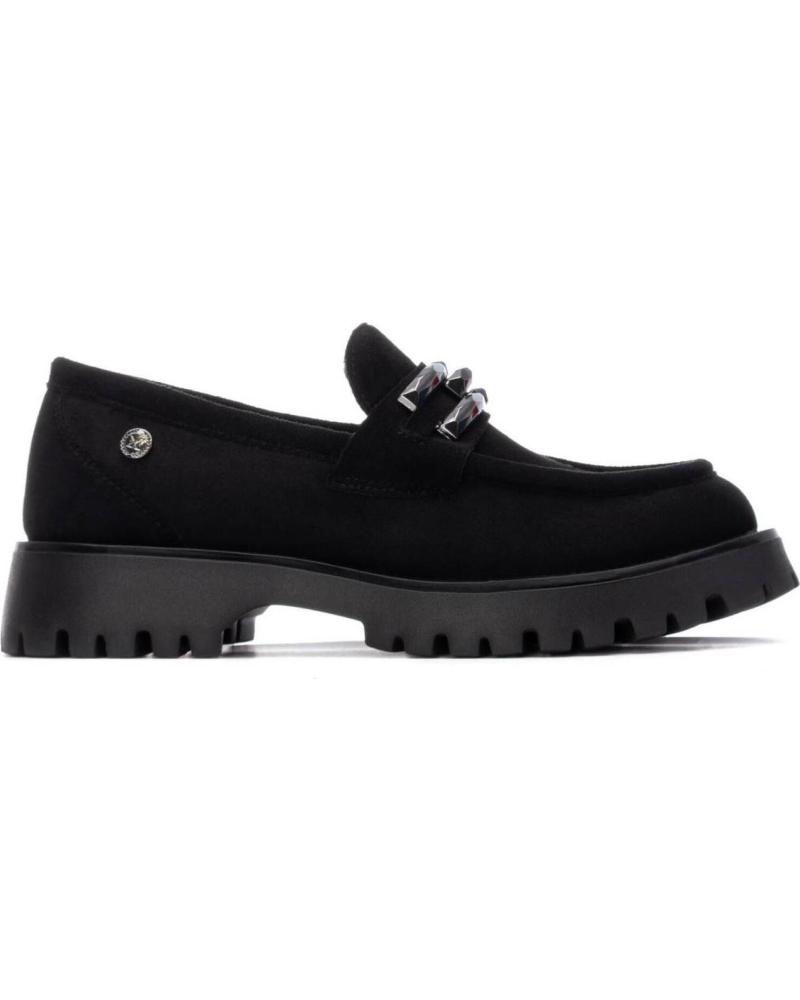MOCASSINS XTI 144459 PRETOS COM SOLA TRATORADA NEGRO