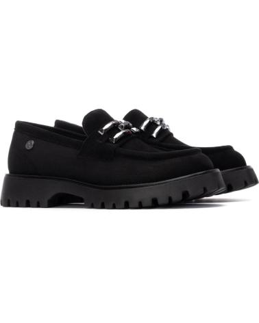 MOCASSINS XTI 144459 PRETOS COM SOLA TRATORADA NEGRO