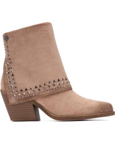 BOTA DE TORNOZELO XTI 144464 BEGE COM TACHAS BEIGE