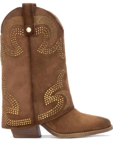 BOTA COWBOY XTI 144467 CAMEL COM BORDADOS ÉTNICOS CAMEL