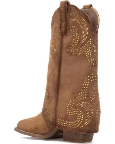 BOTA COWBOY XTI 144467 CAMEL COM BORDADOS ÉTNICOS CAMEL