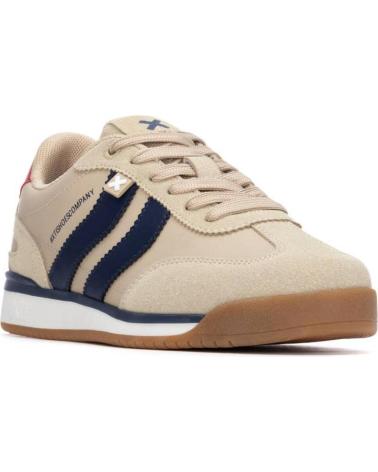 ZAPATILLAS XTI 144588 BEIGE CON DETALLES AZULES Y ROJOS BEIGE