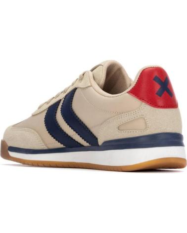 ZAPATILLAS XTI 144588 BEIGE CON DETALLES AZULES Y ROJOS BEIGE