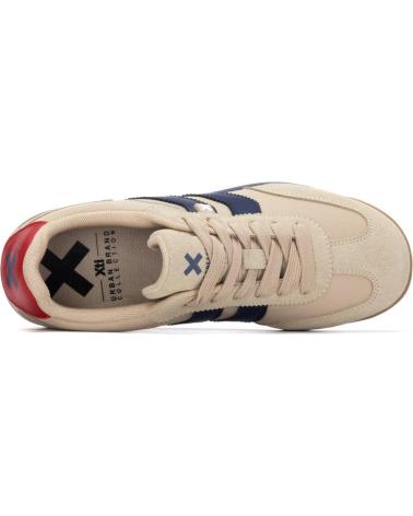 ZAPATILLAS XTI 144588 BEIGE CON DETALLES AZULES Y ROJOS BEIGE