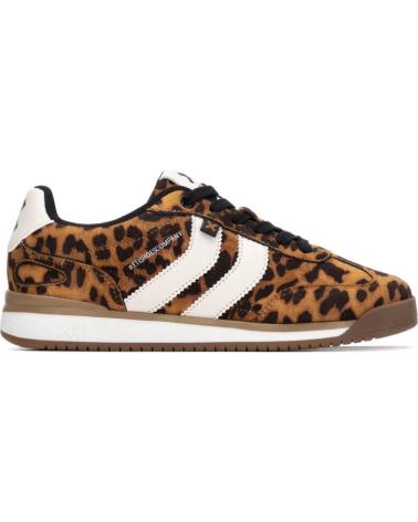 ZAPATILLAS XTI 144588 CON ESTAMPADO LEOPARDO Y DETALLES BLANCOS LEOPARDO