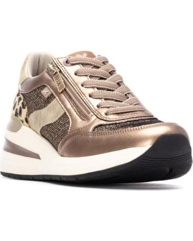 XTI 144629 BRONZE SNEAKERS WITH ANIMAL PRINT DETAILS BRONCE