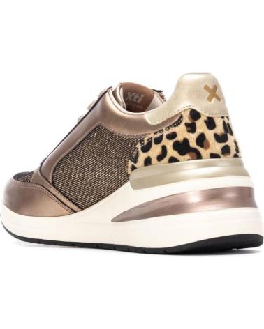 XTI 144629 BRONZE SNEAKERS WITH ANIMAL PRINT DETAILS BRONCE