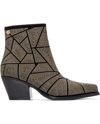 BOTINS COWBOY XTI 144670 OURO COM PADRÃO GEOMÉTRICO ORO