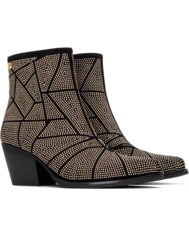 BOTINS COWBOY XTI 144670 OURO COM PADRÃO GEOMÉTRICO ORO