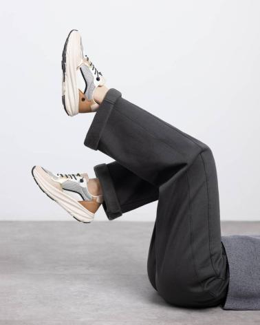 ZAPATILLAS CASUAL XTI 144686 GRIS CON SUELA CHUNKY GRIS