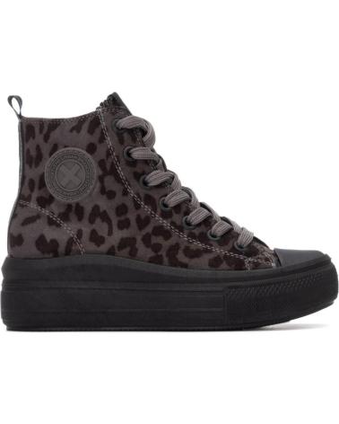 SAPATILHAS XTI 151295 PRETAS ESTAMPADO ANIMAL COM PLATAFORMA NEGRO