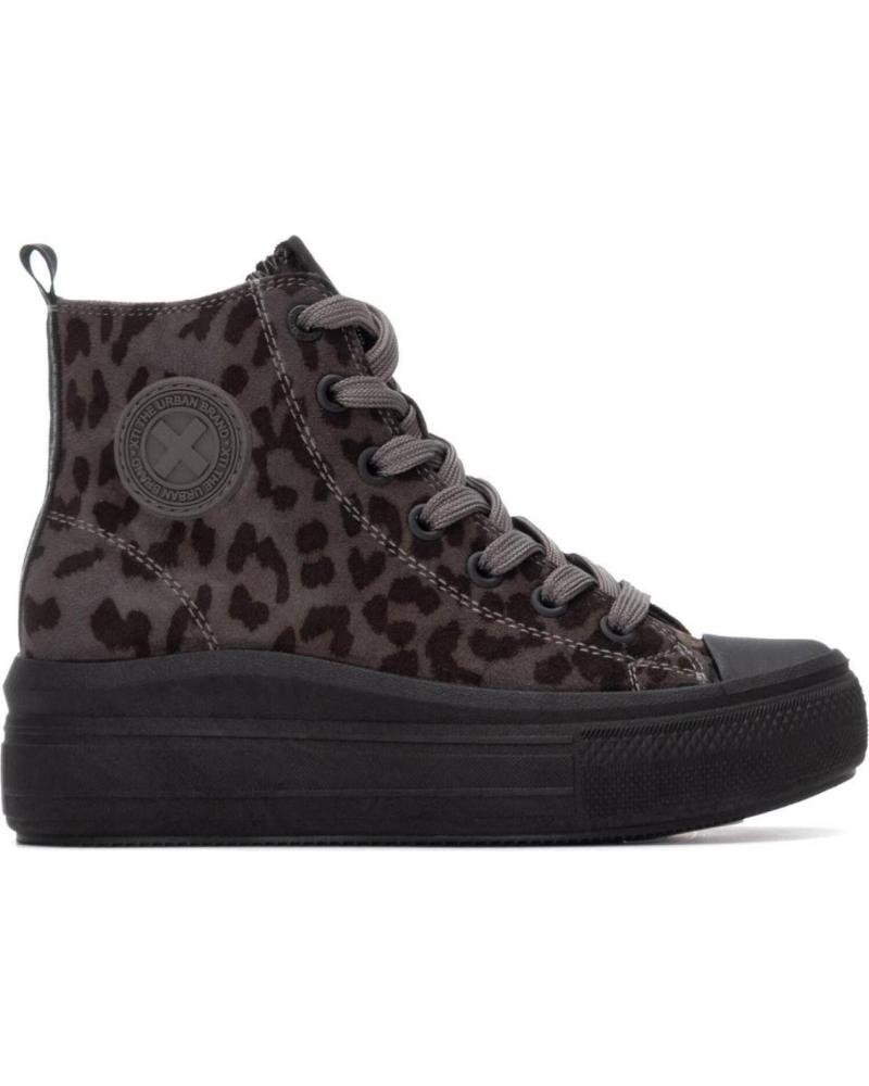 SAPATILHAS XTI 151295 PRETAS ESTAMPADO ANIMAL COM PLATAFORMA NEGRO