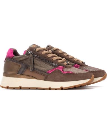 TÊNIS DESPORTIVOS CARMELA 162517 MESH BRONZE COM DETALHES FÚCSIA BRONCE