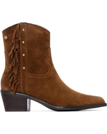 BOTINS CARMELA 162663 CAMEL COM FRANJAS CAMEL