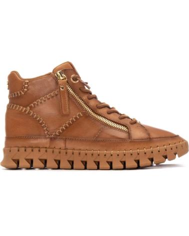 BOTINS CARMELA 162708 SOLA DENTADA CAMEL CAMEL