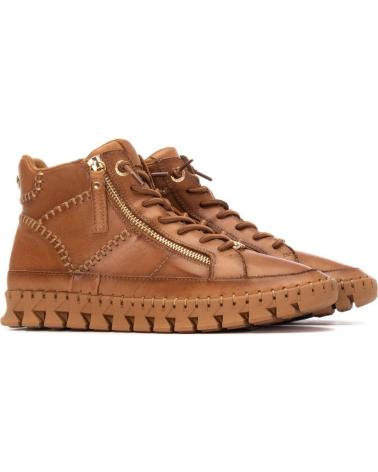BOTINS CARMELA 162708 SOLA DENTADA CAMEL CAMEL