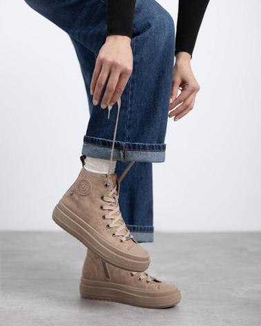 REFRESH 173074 TAUPE HIGH-TOP SNEAKERS TAUPE
