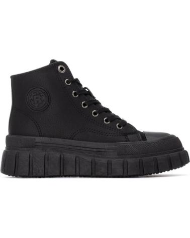 BOTAS DE CANO ALTO REFRESH 173076 PRETAS COM SOLA TRATORADA NEGRO