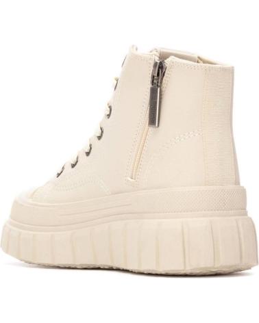 BOTAS DE CANO ALTO REFRESH 173076 BEGE COM SOLA TRATORADA BEIGE
