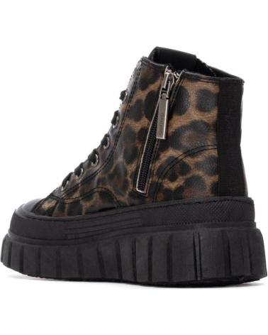 REFRESH 173076 - BOTA PLATAFORMA ESTAMPA LEOPARDO CAMEL