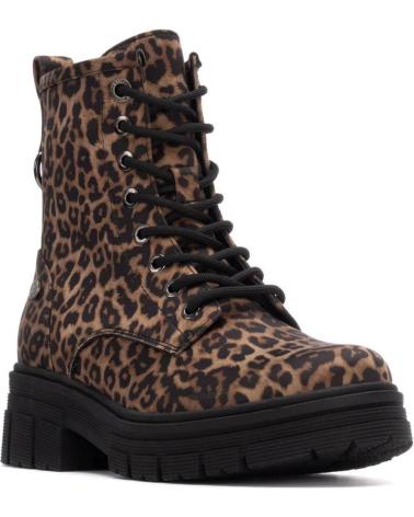 BOTINS REFRESH 173166 ESTAMPADO LEOPARDO COM ATACADORES LEOPARDO