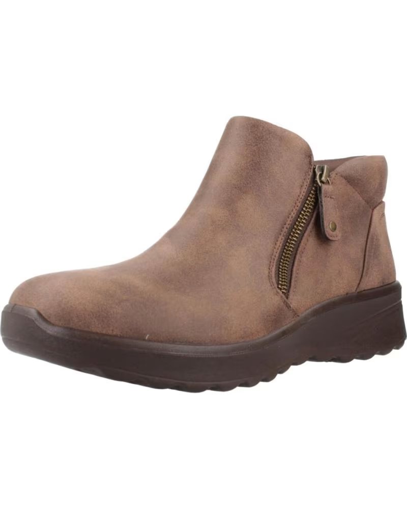 SKECHERS FLACHE DAMEN STIEFELETTEN LOVELY VIBE FALL IN BLOOM 158952 SCHOKOLADE