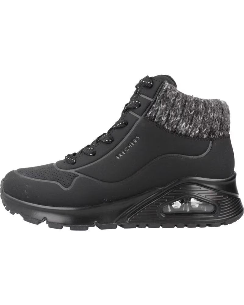 SKECHERS UNO GEN1 DARLING DAZE 310566L - ZAPATILLAS ALTAS NEGRAS NEGRO