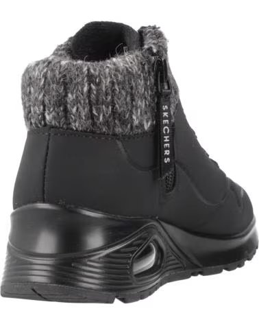 SKECHERS UNO GEN1 DARLING DAZE 310566L - ZAPATILLAS ALTAS NEGRAS NEGRO