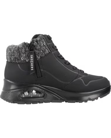 SKECHERS UNO GEN1 DARLING DAZE 310566L - ZAPATILLAS ALTAS NEGRAS NEGRO