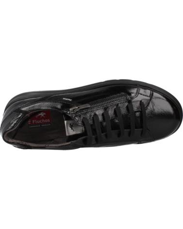 Zapatos de Mujer FLUCHOS ZAPATO CORDON POMPAS NEGRO