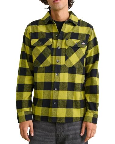 DICKIES CAMICIA SACRAMENTO SHIRT EVERGREEN SPRIG NAN