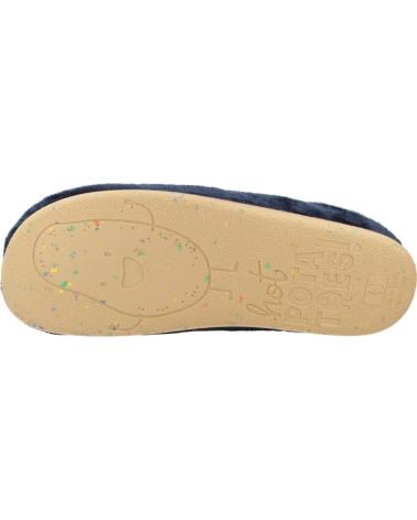 HOT POTATOES PANTOUFLES TRIMONT 77023 BLEU MARINE MARINO