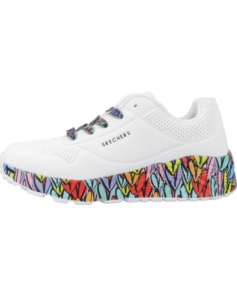 SKECHERS ZAPATILLAS 314088L-WMLT EN PARA NINOS UNISEX BLANCO