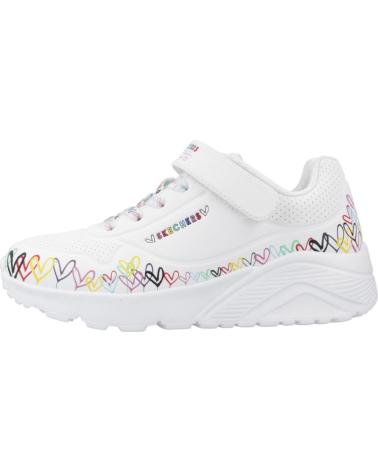 SKECHERS UNO LITE HEART CRAZE WMLT WEISS WMLT
