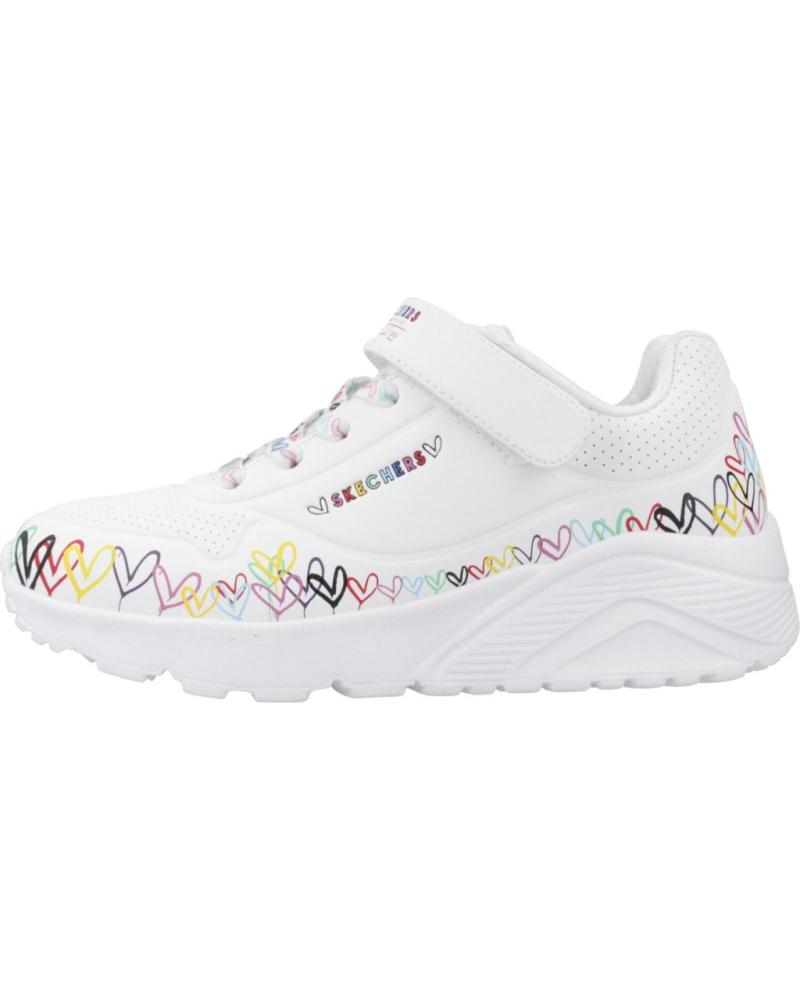 SKECHERS UNO LITE HEART CRAZE WMLT WEISS WMLT