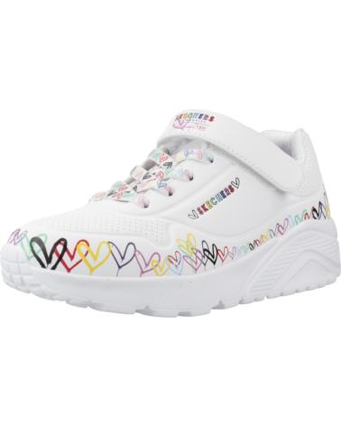 SKECHERS UNO LITE HEART CRAZE WMLT WEISS WMLT