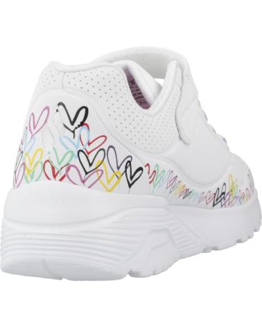 SKECHERS UNO LITE HEART CRAZE WMLT WEISS WMLT