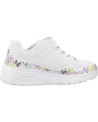 SKECHERS UNO LITE HEART CRAZE WMLT WEISS WMLT