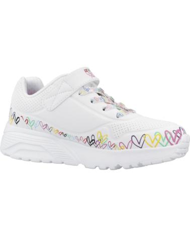 SKECHERS UNO LITE HEART CRAZE WMLT WEISS WMLT