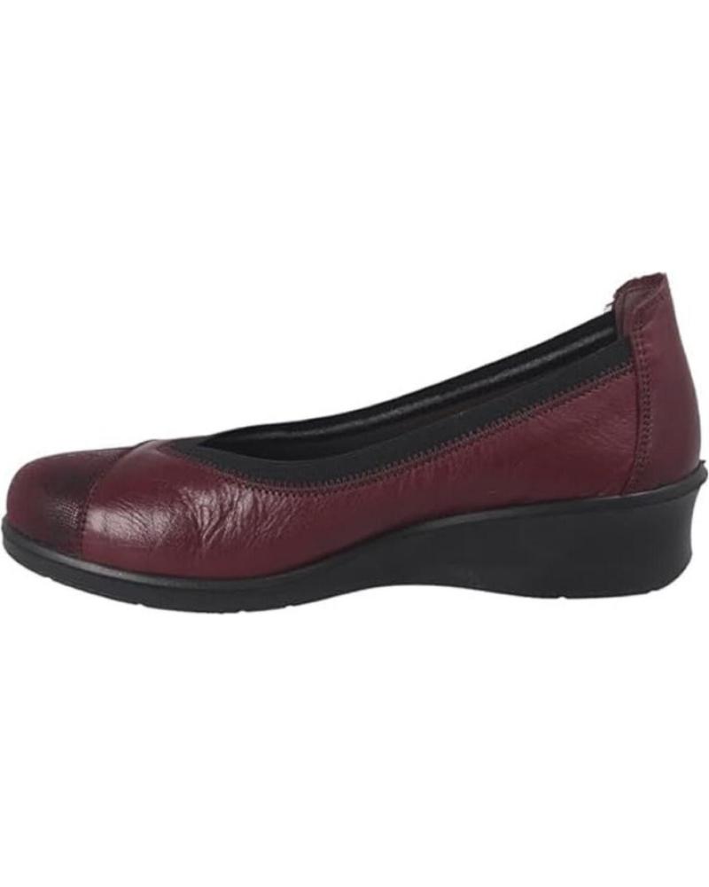 LAURA AZAÑA 21853FA BORDEAUX - CHAUSSURES PLATES CONFORT ROJO