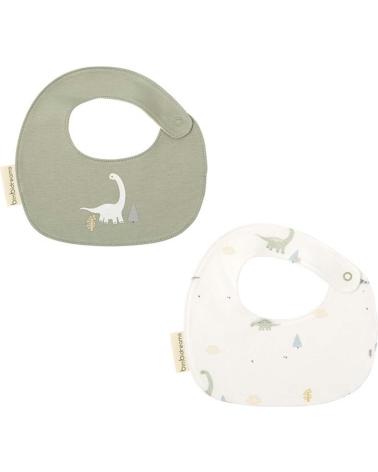 BANDANE BAVAGLINO COIMASA PER NEONATO CON STAMPA ANIMALE VERDE E BIANCO VERDE