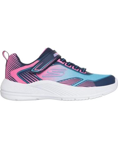 SKECHERS MICROSPEC ADVANCE SAPATILHAS AZUL ROSA | MODELO 303657L-NVMT NAN