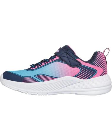 SKECHERS MICROSPEC ADVANCE SAPATILHAS AZUL ROSA | MODELO 303657L-NVMT NAN