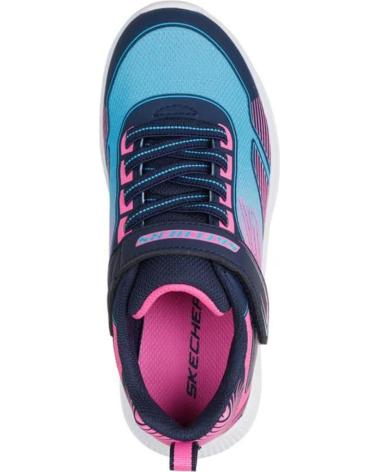 SKECHERS MICROSPEC ADVANCE SAPATILHAS AZUL ROSA | MODELO 303657L-NVMT NAN