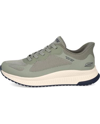 SKECHERS SLIP-INS BOBS SPORT SQUAD CHAOS 4 OLIVE - MODEL 118423 OLIVA