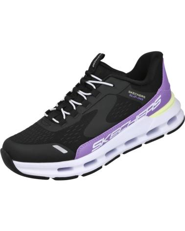 SKECHERS SLIP-INS GLIDE-STEP VISTA LANE 303654L SCHWARZ LILA NEGRO MORADO