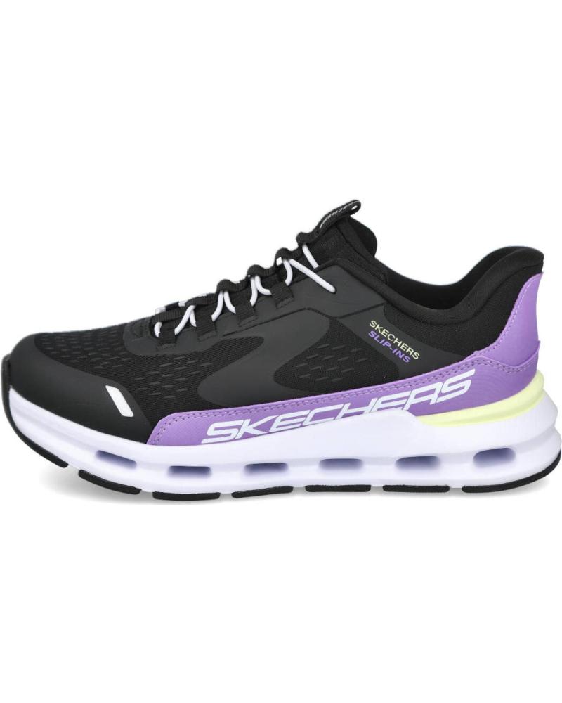 SKECHERS SLIP-INS GLIDE-STEP VISTA LANE 303654L SCHWARZ LILA NEGRO MORADO