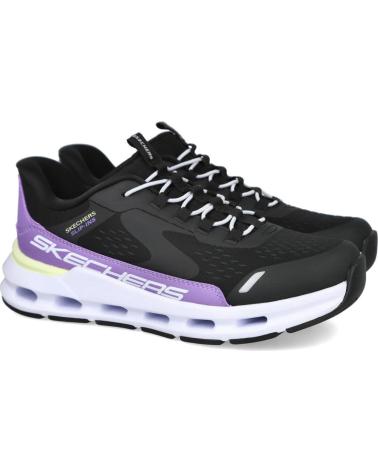 SKECHERS SLIP-INS GLIDE-STEP VISTA LANE 303654L SCHWARZ LILA NEGRO MORADO